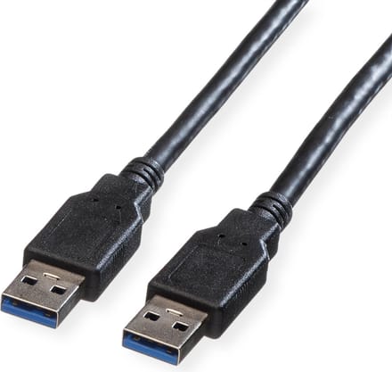 ROLINE USB 3.2 Gen 1 kabel, type A-A, zwart, 3 m