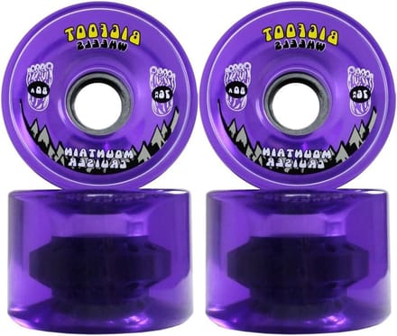 Longboard Wielen - Cruiser Wielen - Soepel Rijden - Extra Grote Diameter - 76mm 80A - Paars
