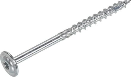 Dynaplus - Torx 40 Tellerkopschroeven - 8 x 140mm - Verzinkt - Deeldraad (50 stuks)