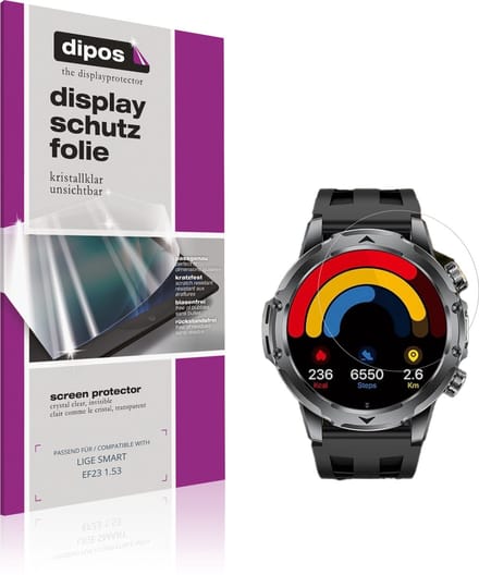 dipos – 6x Beschermfolie geschikt voor LIGE SMART EF23 1.53 | Krasbestendige & heldere Screenprotector Ultra-Thin