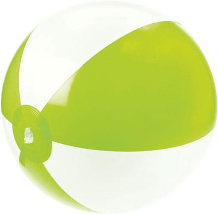 Benza Opblaasbare Strandbal Groen en Wit 25 cm