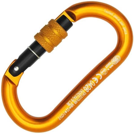 Kong Italy Ovale Alu Classic-karabijnhaak Oranje
