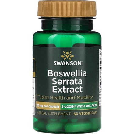 Boswellia Extract, 125mg, 60 Vegetarische Capsules