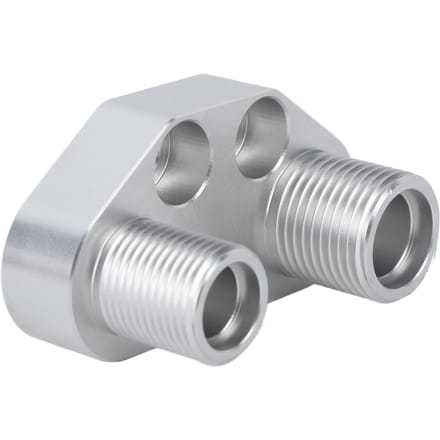 AC Compressor Adapter Swap Billet Aluminium Compressor Rechte Adapter voor Sanden SD7B10 7176