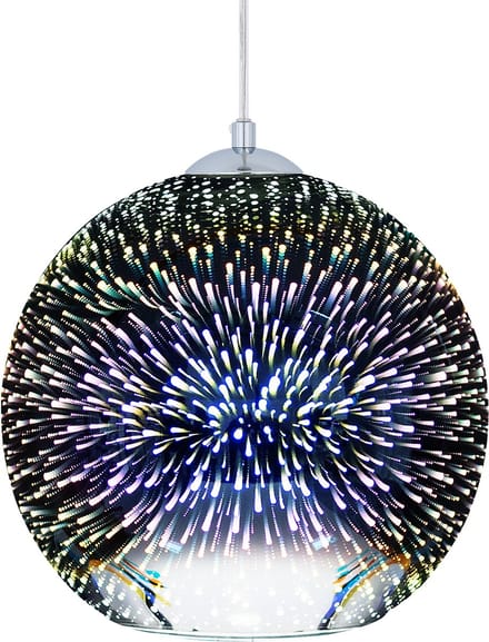 SESSERA - Hanglamp - Zilver - Glas