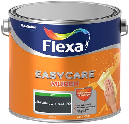 Flexa - Easycare Muren - Grafietblauw / Ral 7016 - Mengverf - 2,5 L
