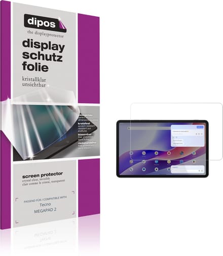 dipos – 2x Beschermfolie geschikt voor Tecno MEGAPAD 2 | Krasbestendige & heldere Screenprotector Ultra-Thin