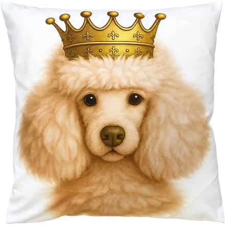 Clayre & Eef Sierkussen 45x45 cm Beige Polyester Hond