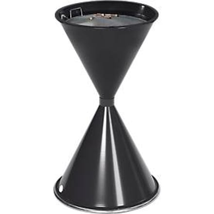 Staande asbak, van stalen, Ø 400 x H 700 mm, 15 liter, grafiet