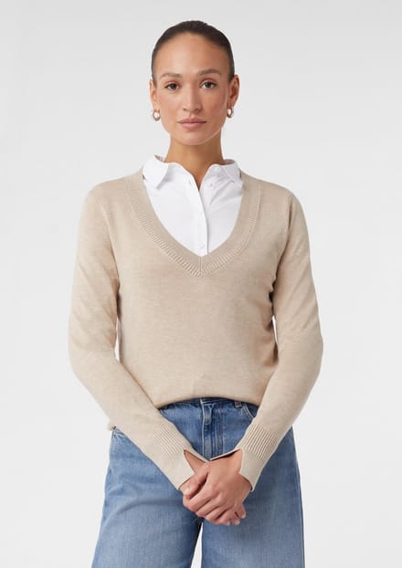 Comma  Pullover Beige Größe: 40 | Pullover Outlet | Damen | Braun