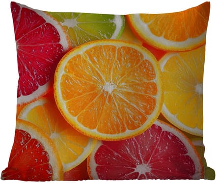 Buitenkussen - Fruit - Kleurrijk - Close up - 45x45 cm - Weerbestendig