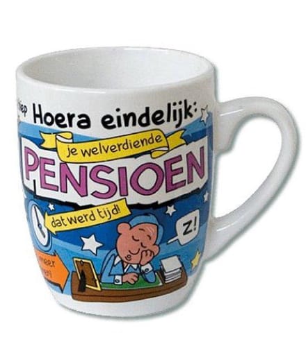 Cartoonmok Pensioen - 300 ml