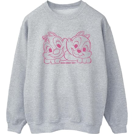 Disney Dames/Dames Chip ´n´ Dale Nuts About You Sweatshirt (Sportgrijs)