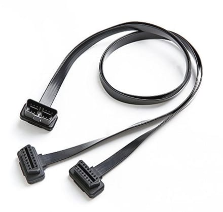 OBD II 16 Pin Splitter en Verlengkabel Adapter 1 Male 2 Female 30CM