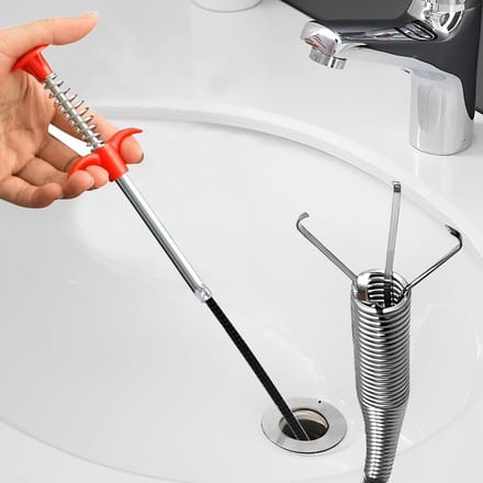 Grijper Tool - Verstoppingsverwijderaar - Afvoer Reinigen - Flexibele Grijper - 56 cm - Zilver
