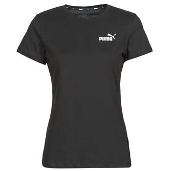PUMA ESS Small Logo Tee Dames T-shirt - Zwart - Maat S