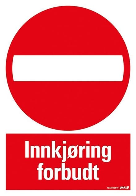 Pickup bord 23x33 cm - INNKJØRING FORBUDT