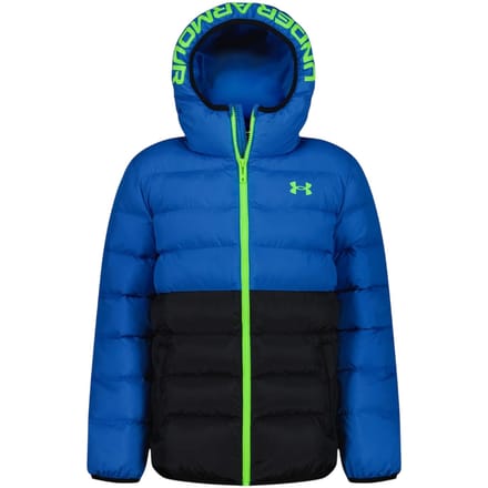 Under Armour Pronto polyester gewatteerd jack voor kinderen (Marineblauw/Techblauw)