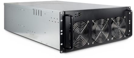 Inter-Tech 4W2 Mijnbouwrek - Case - Server (Rack) - Zwart