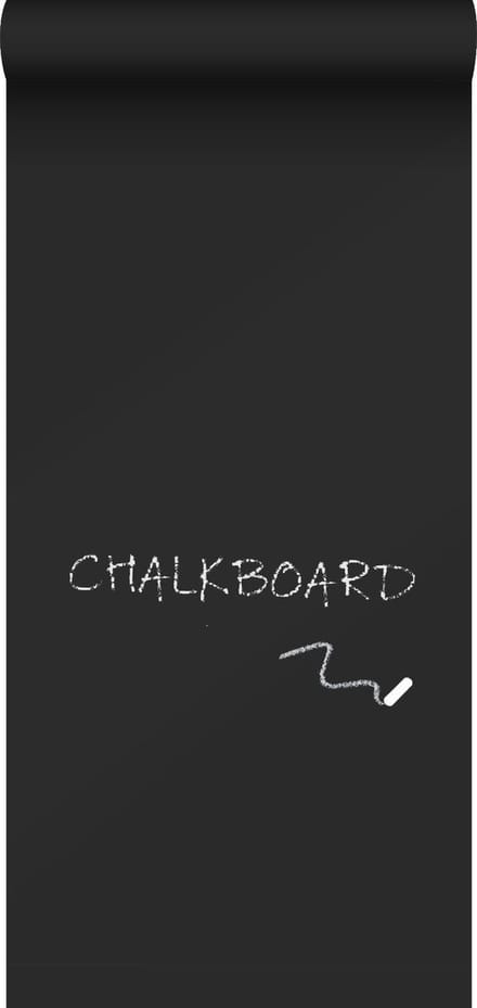 ESTAhome krijtbord behang zwart - 53 cm x 5,6 m - 155004