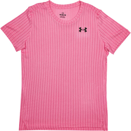 Under Armour Tech T-shirts Kinder - Roze - Maat 149 - 160 CM - Poly Jersey