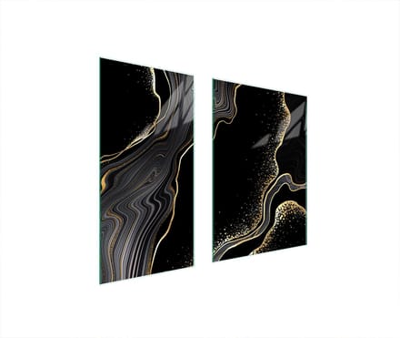 TMK ArtDeko - Snijplank - Glas - Marmereffect - 75x52 cm