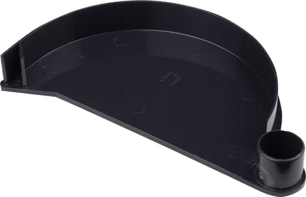 Wovar PVC eindkap links antraciet Ø 100 mm | Per stuk