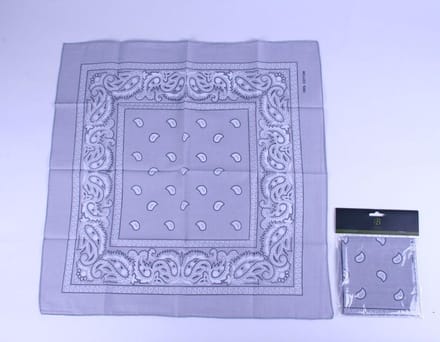 Boeren zakdoek Boerenzakdoek Rain drop 54x54 - Rode zakdoek - 54 - Grijs