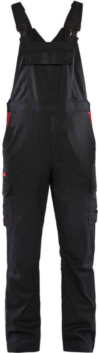 Blaklader Industrie bretelbroek 2644-1832 - Zwart/Rood - C52
