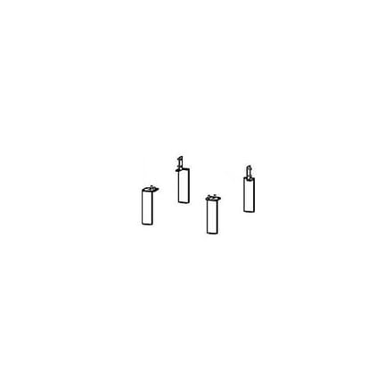 Duravit plinth feet aluminum, 4 pieces UV999200000