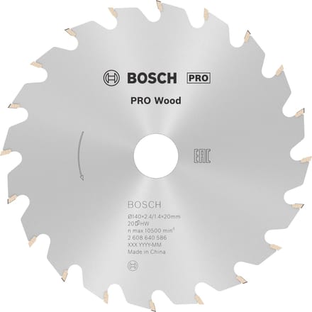 Bosch RUNDSAVKL OPTILINE 140X2.4X13MM 20 TDR