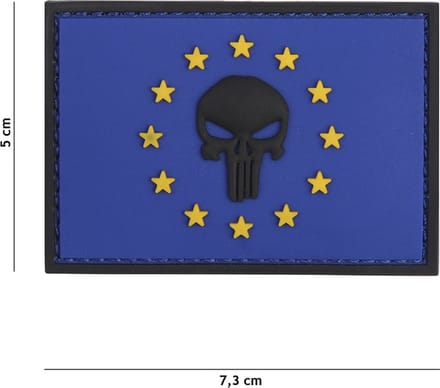 101 Inc Embleem 3D Pvc Punisher Eu Blauw  20011