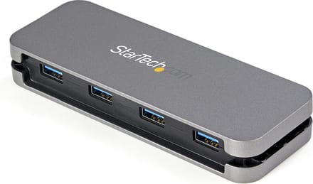 StarTech.com 4 Port USB 3.0 Hub 5Gbps 4A - 11in Cable USB hub - 4 - USB 3.2 - Grijs