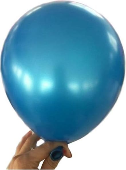 100 stuks - Donker blauwe parelmoer metallic ballon 30 cm hoge kwaliteit