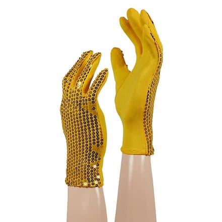 Glitter handschoenen - One size / Goud