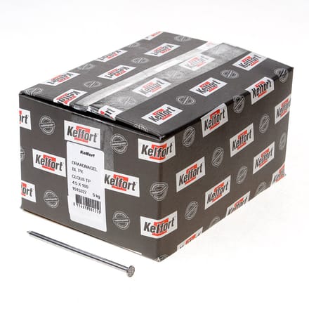Kelfort draadnagel plat geruite kop blank 4.5 x 100mm 5kg