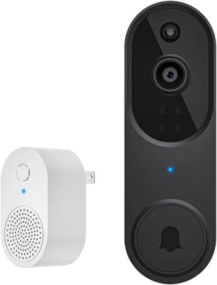 Videodeurbel Camera - Slimme Deurbel - Huis Beveiligen - AI Bewegingsdetectie - 1080p Resolutie - Zwart