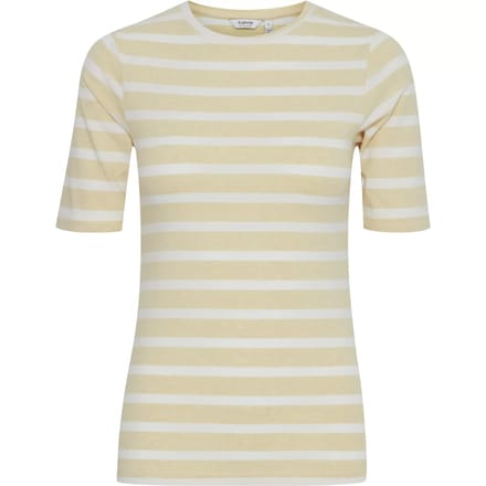 byoung Dames Stretch Basic T-Shirt Kortmouw Ronde Hals Gestreept Bovenstuk BYPAMILA