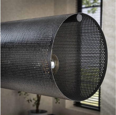 Hanglamp 7L koker XL mesh - Artic zwart