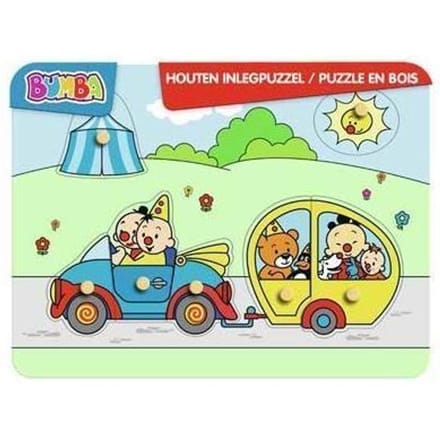 Studio 100 Bumba houten inlegpuzzel Auto Houten puzzels Houten speelgoed