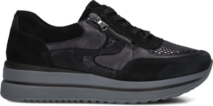 Waldläufer K Luana Sneakers - Suède - Dames - Zwart - Maat 40