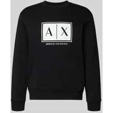 Sweatshirt met logoprint en ronde hals
