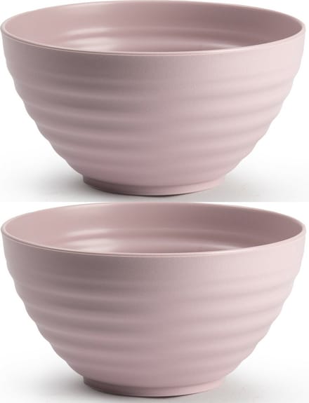 Plasticforte Schaaltjes - 8x - roze - kunststof - 15 x 8 cm - kommen
