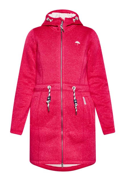 Schmuddelwedda Gebreide fleece jas Dames Framboos Roze Gem