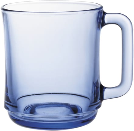 Duralex LYS Serie - Blauwe Gehard Glazen Beker - 310ml - Stapelbaar - Set van 6