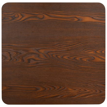 vidaXL - Bistrotafel - 80x80 - cm - MDF - donkerbruin
