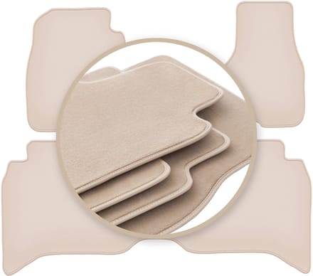 PREMIUM beige vloermatten voor: Dodge RAM DS DJ 1500 pick-up 2012-2020