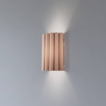 Duolla Wandlamp Aria, cappuccino, microvezel, E27