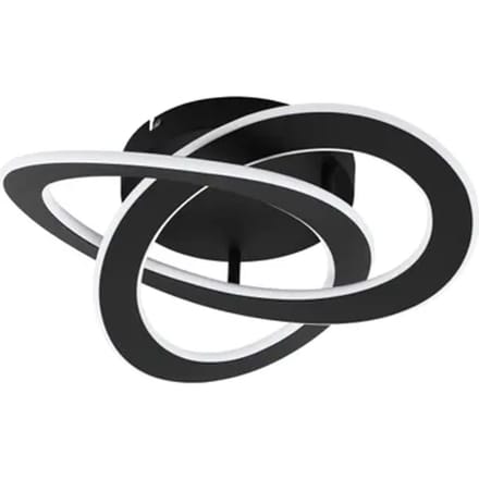 EGLO Rolimare Plafondlamp - LED - 42 cm - Zwart/Wit
