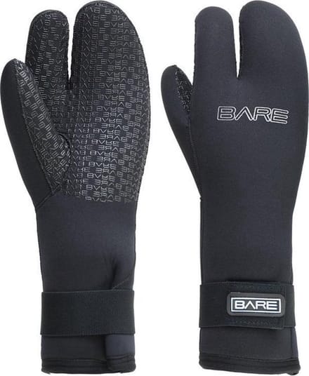 Bare 7mm Three-Finger Handschoen maat L